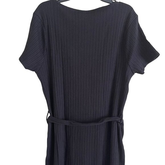 Topshop Women's Square Neck Ribbed Midi Dress Size 14 - Picture 8 of 9